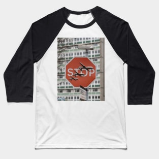 Banksy - Stop War Stop Sign Baseball T-Shirt